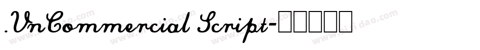 .VnCommercial Script字体转换